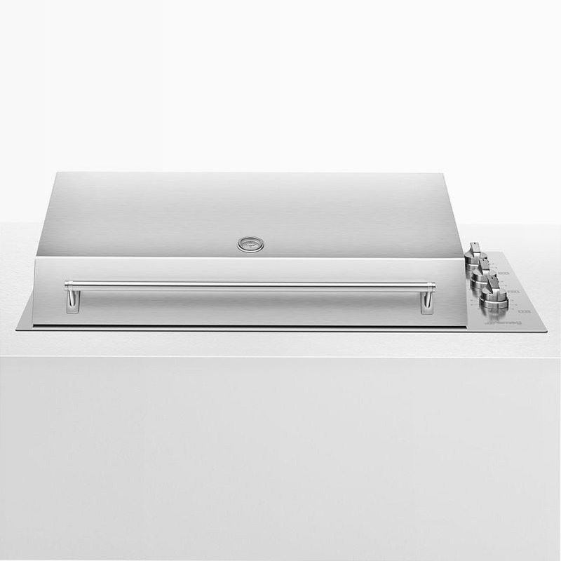 Barbecue elettrico Smeg 120 cm 3 zone Acciaio