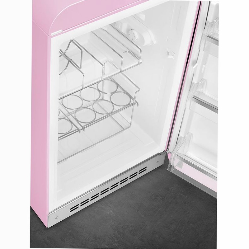 Frigorifero Rosa Monoporta, Stile 50's Oro D Libera