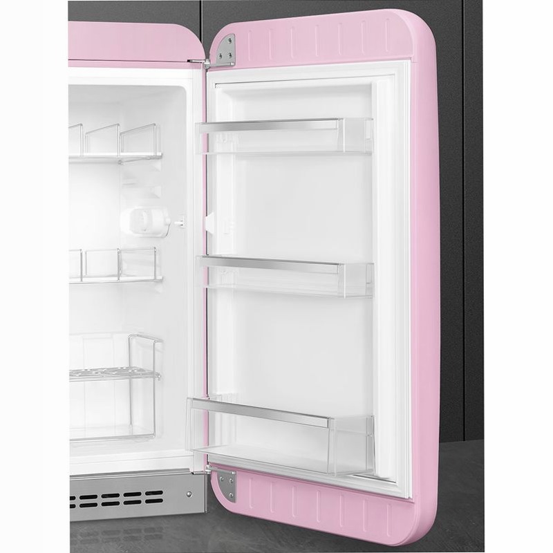 Frigorifero Rosa Monoporta, Stile 50's Oro D Libera