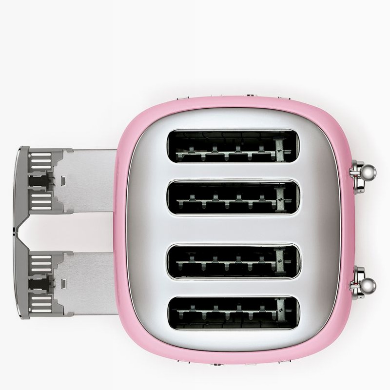Tostapane Rosa Smeg 50's Style 2 Oro
