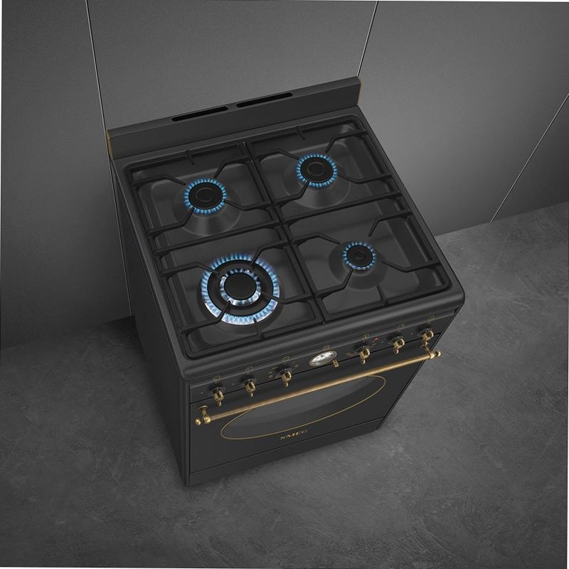Cucina con piano cottura gas 60x60 cm Estetica Coloniale