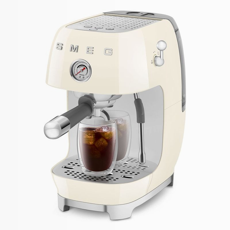 Macchina da caffè espresso manuale Smeg Avorio 1.4lt