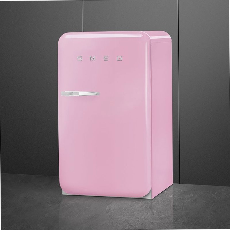 Frigorifero Rosa Monoporta, Libera Installazione 50's Style Oro D
