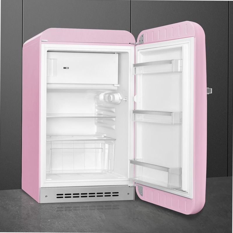 Frigorifero Rosa Monoporta, Libera Installazione 50's Style Oro D