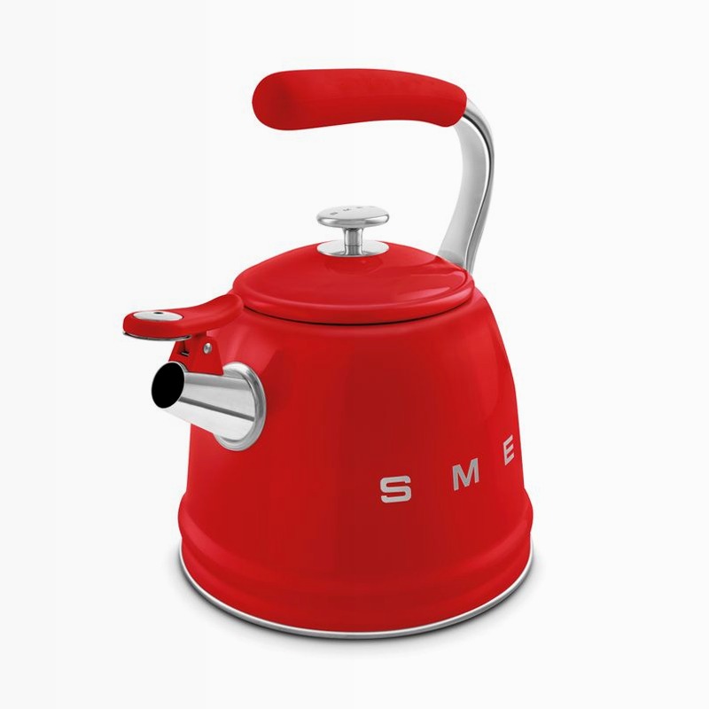 Bollitore a fischio Rosso Smeg