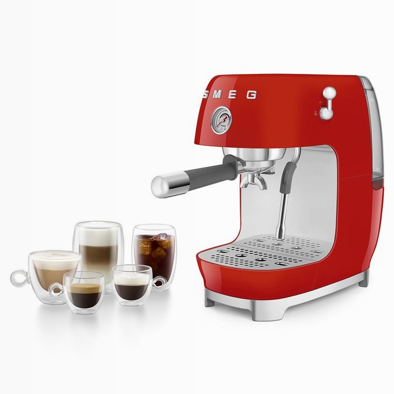 Macchina da caffè espresso manuale Smeg - Cold Brew Rosso 1.4lt