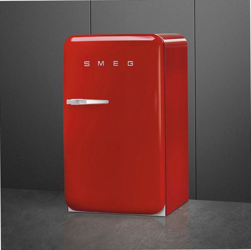 Frigorifero Rosso Monoporta, Libera Installazione 50's Style D