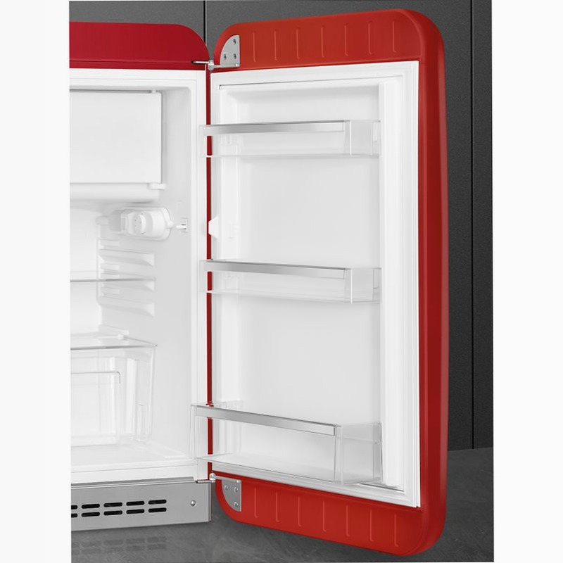 Frigorifero Rosso Monoporta, Libera Installazione 50's Style D