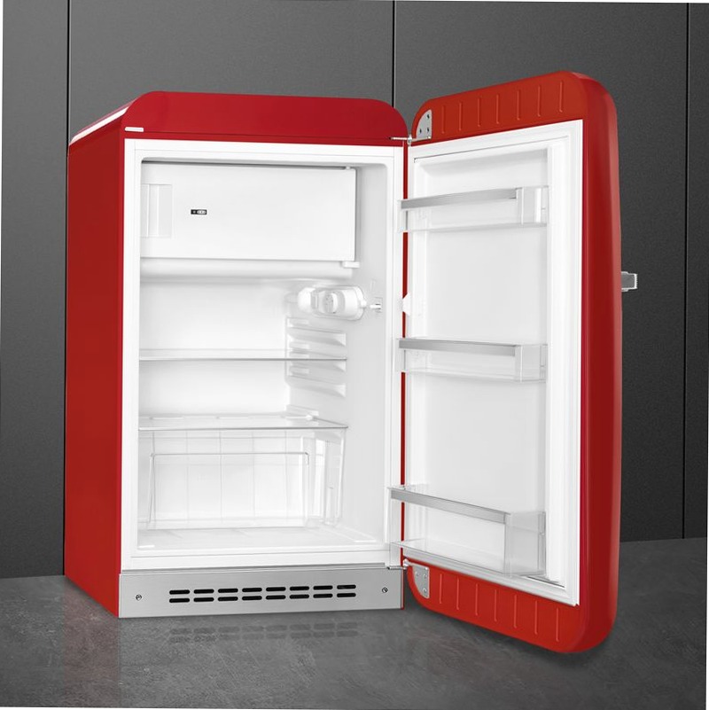 Frigorifero Rosso Monoporta, Libera Installazione 50's Style D