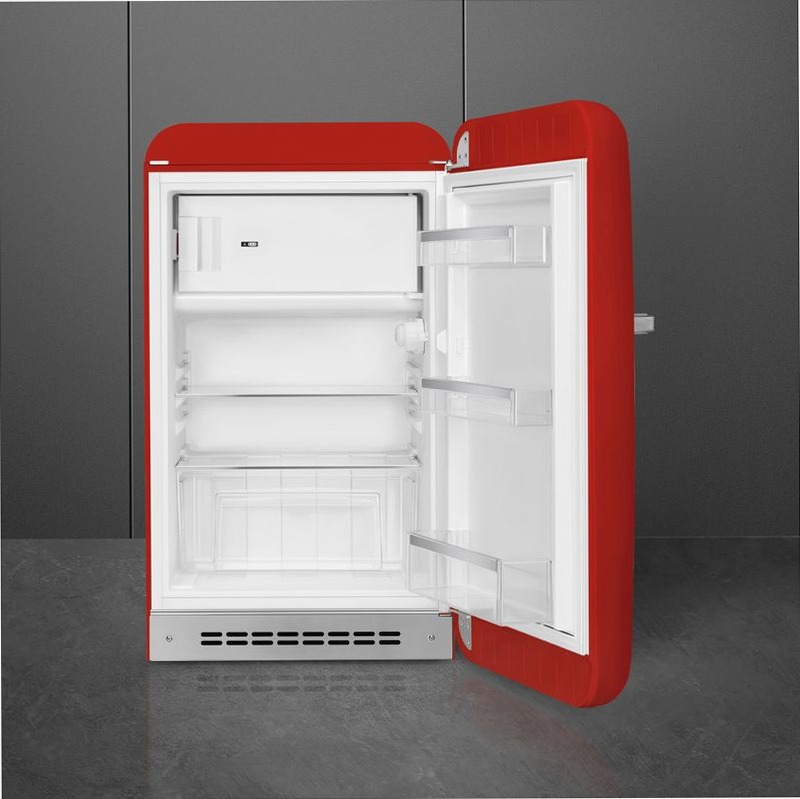 Frigorifero Rosso Monoporta, Libera Installazione 50's Style D