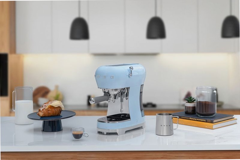 Macchina da caffè espresso manuale Azzurro 1.1lt 15bar