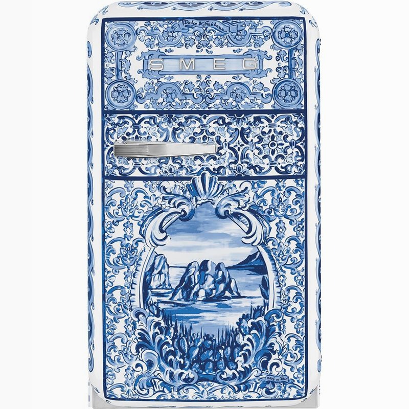 Frigorifero Libera Installazione Blu Mediterraneo C