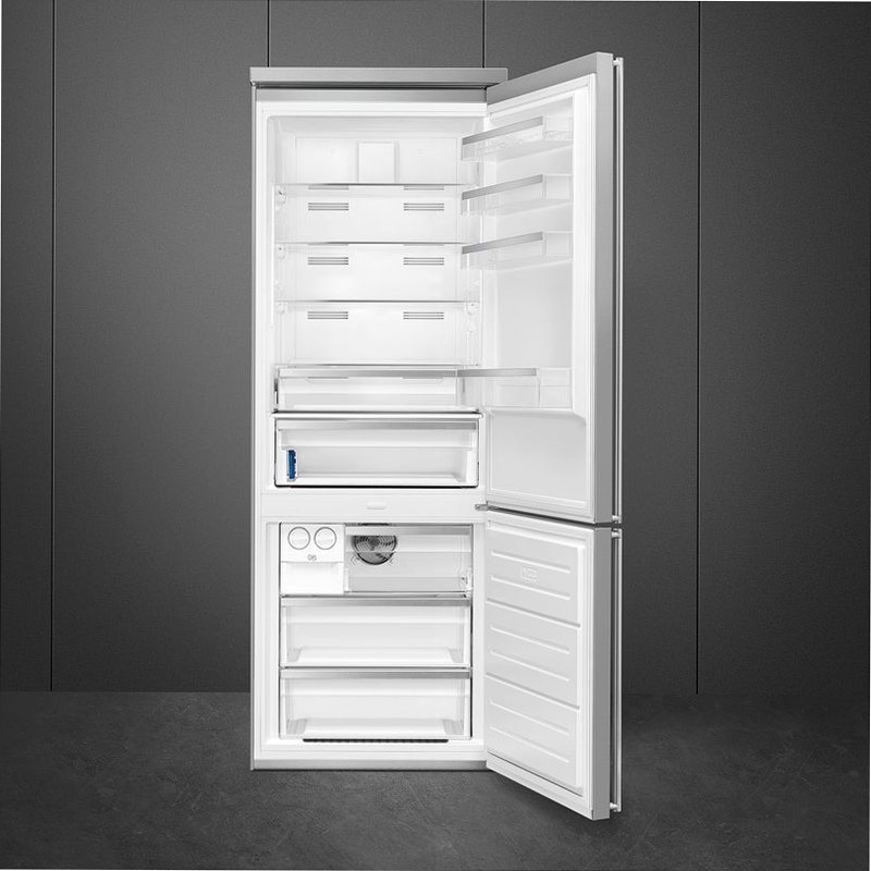 Frigorifero Libera Installazione Combinato - Estetica Classica Acciaio D