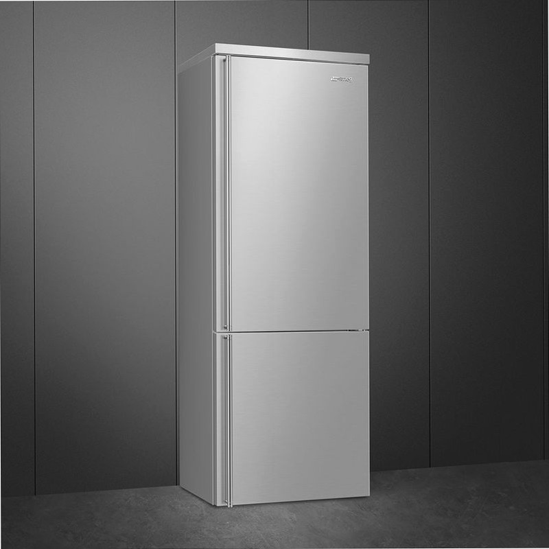 Frigorifero Libera Installazione Combinato - Estetica Classica Acciaio D