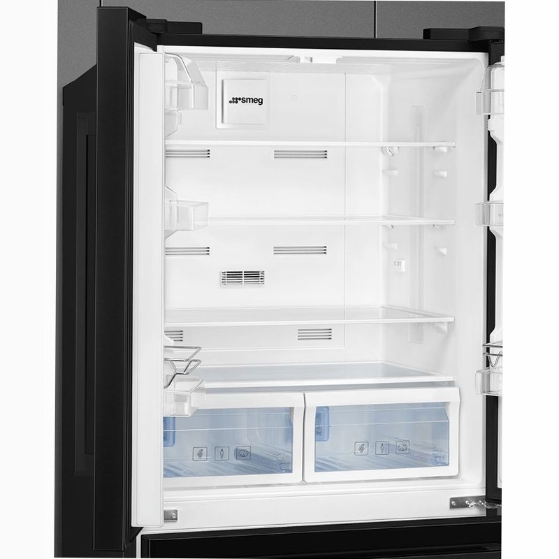 Frigorifero Libera Installazione 2 Porte e Cassetti Nero