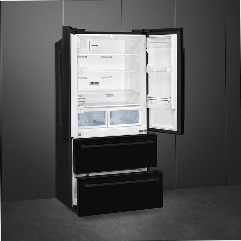 Frigorifero Libera Installazione 2 Porte e Cassetti Nero