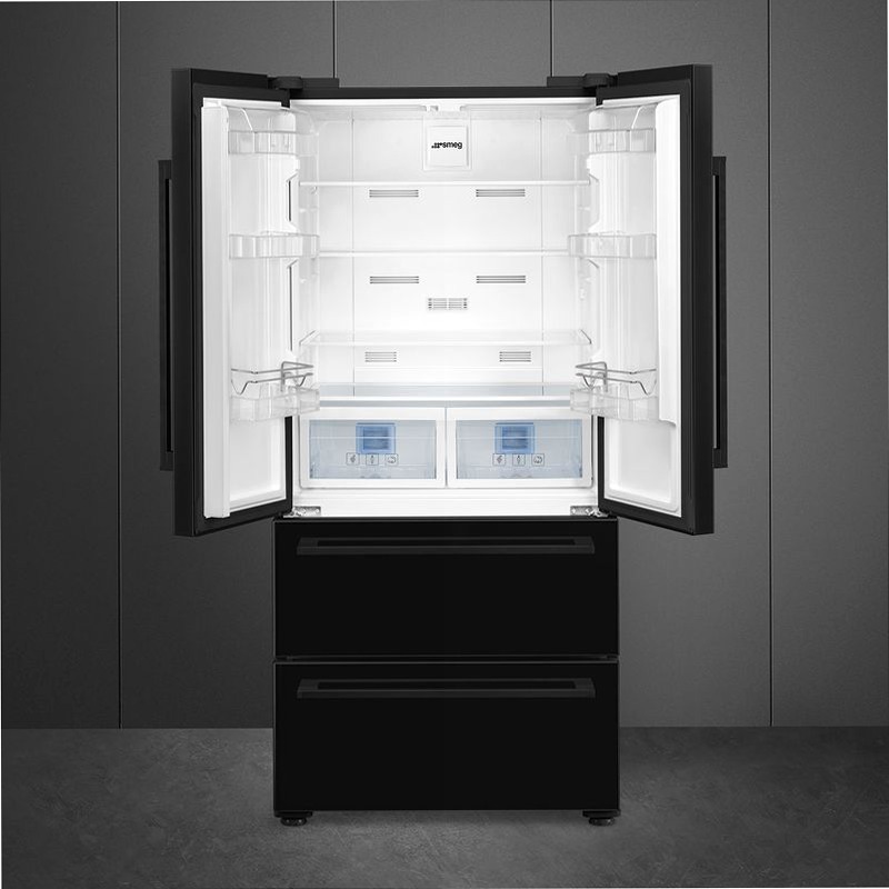 Frigorifero Libera Installazione 2 Porte e Cassetti Nero
