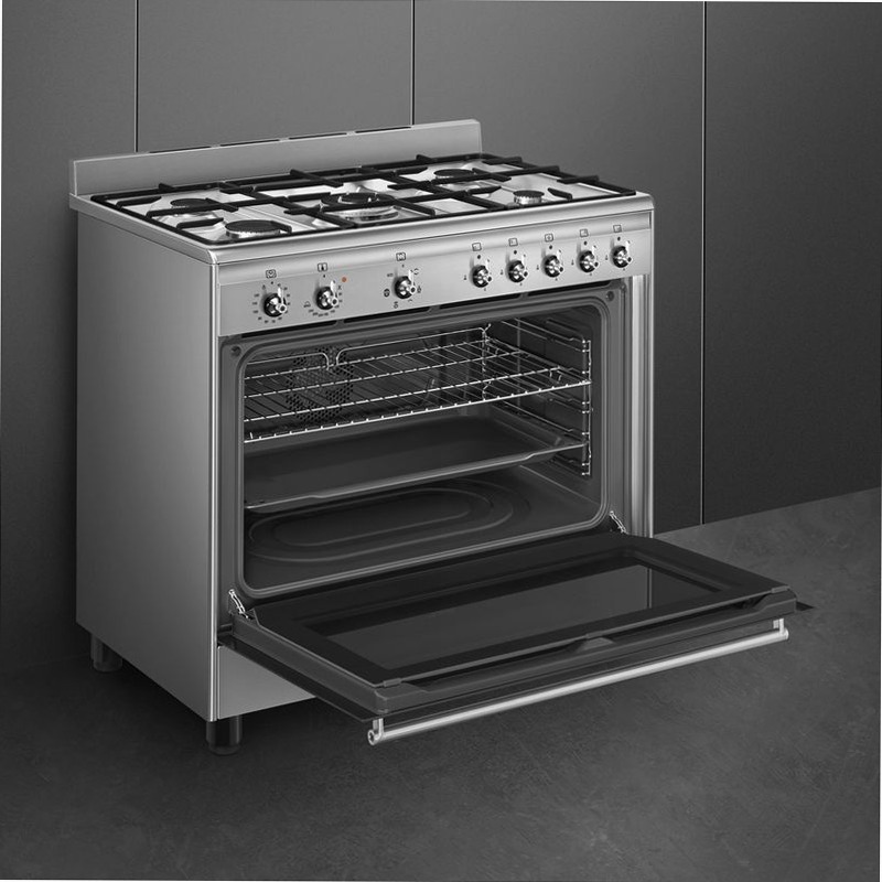 Cucina Smeg Acciaio Inox 90x60 cm