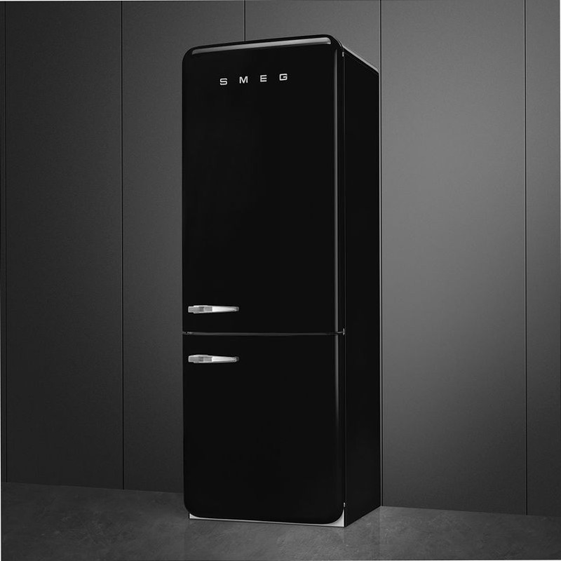 Frigorifero Nero Combinato 50's Style D Libera