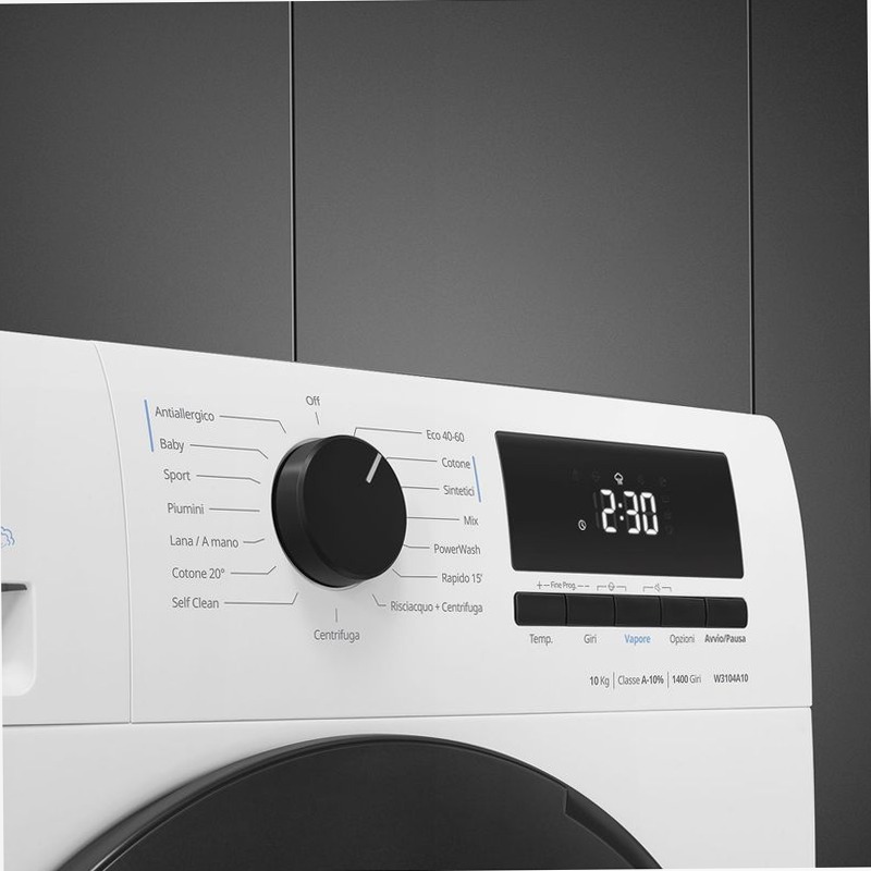 Lavatrice Libera Installazione 10 kg Smeg W3104A 400rpm 10kg Bianco