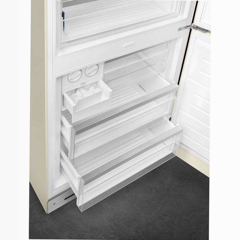 Frigorifero Panna Combinato 50's Style Avorio D Libera