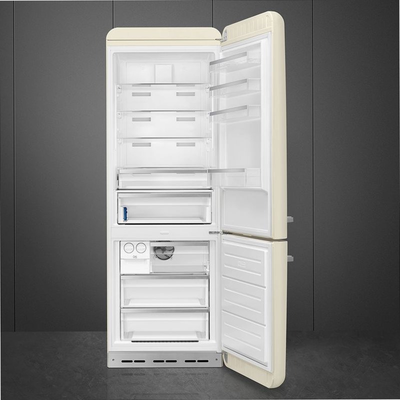 Frigorifero Panna Combinato 50's Style Avorio D Libera