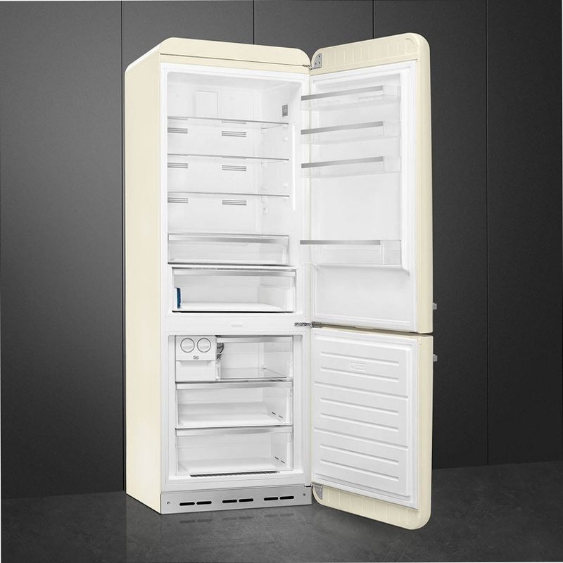 Frigorifero Panna Combinato 50's Style Avorio D Libera