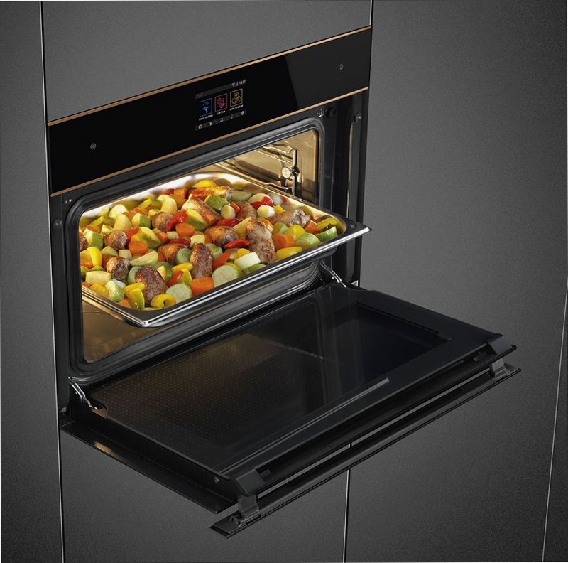 Forno Vapore Combinato Smeg SF4604WVCPNR