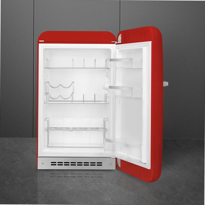 Frigorifero Rosso Monoporta, Stile 50's D Libera