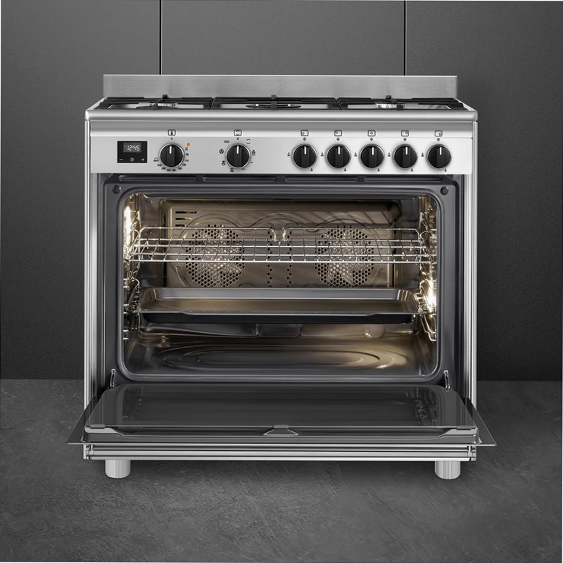 Cucina Smeg Acciaio Inox 90x60 cm