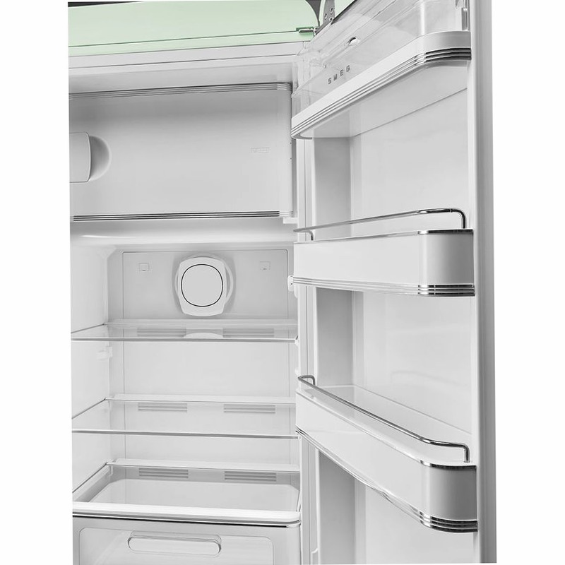 Frigorifero Verde pastello Smeg - Stile 50's Cromo C Libera