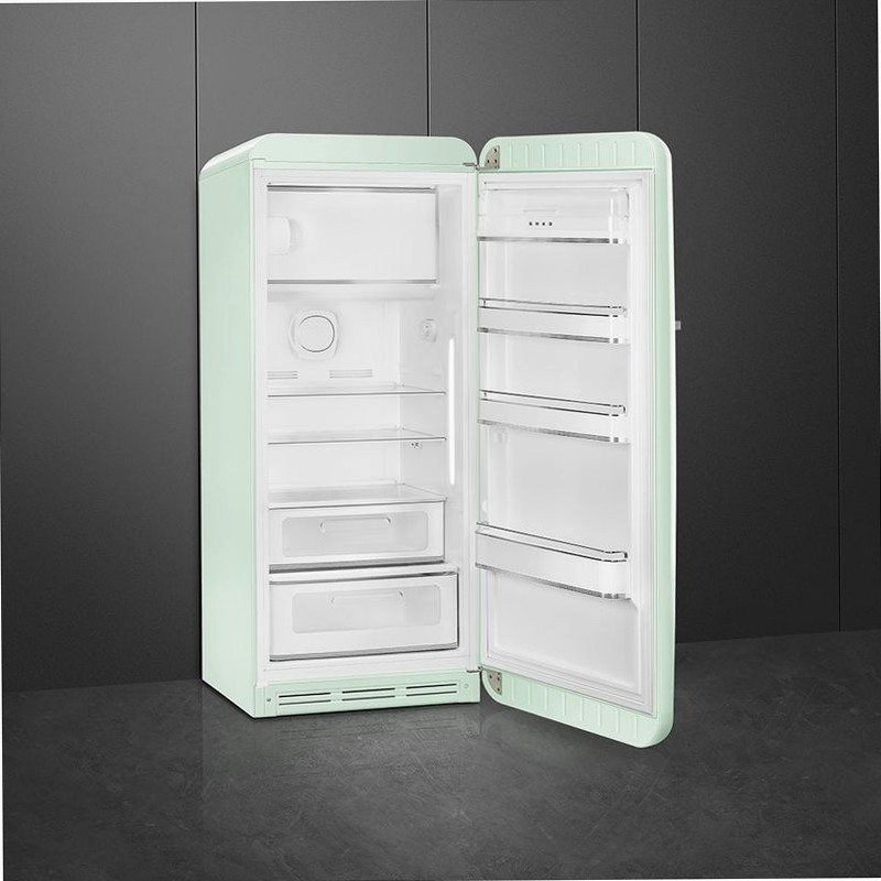 Frigorifero Verde pastello Smeg - Stile 50's Cromo C Libera