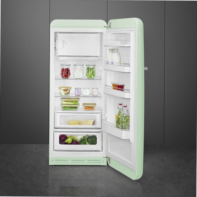 Frigorifero Verde pastello Smeg - Stile 50's Cromo C Libera