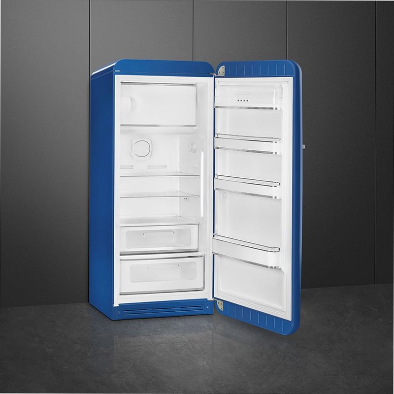 Frigorifero Blu Monoporta 50's Style Cromo D Libera