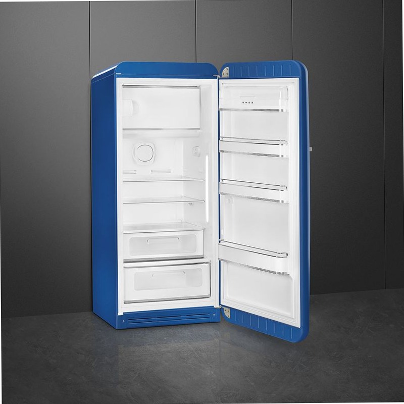 Frigorifero Blu Monoporta 50's Style Cromo D Libera