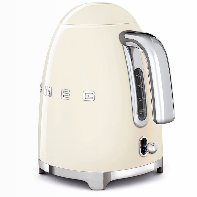 Bollitore elettrico Panna Estetica 50's Style Grigio