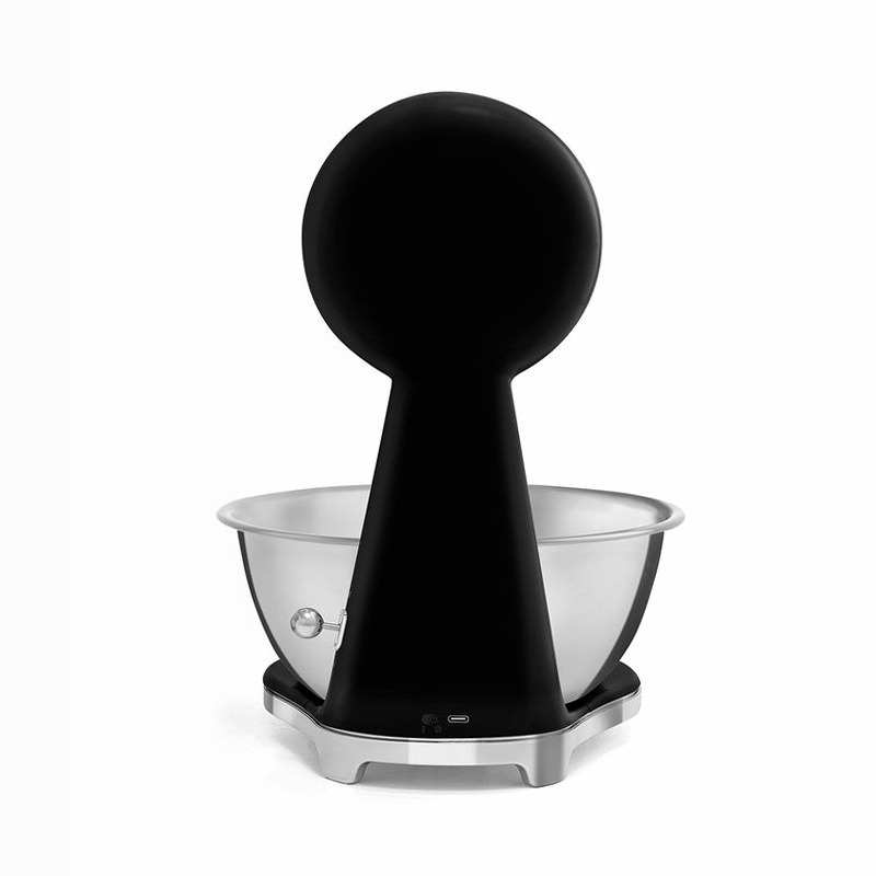 Bilancia da cucina analogica e digitale Nero, Lucido Estetica 50's Style