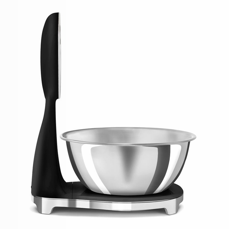 Bilancia da cucina analogica e digitale Nero, Lucido Estetica 50's Style