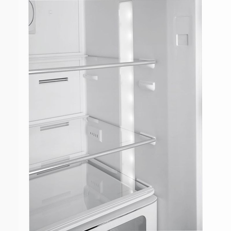 Frigorifero Panna Combinato 50's Style Avorio C Libera