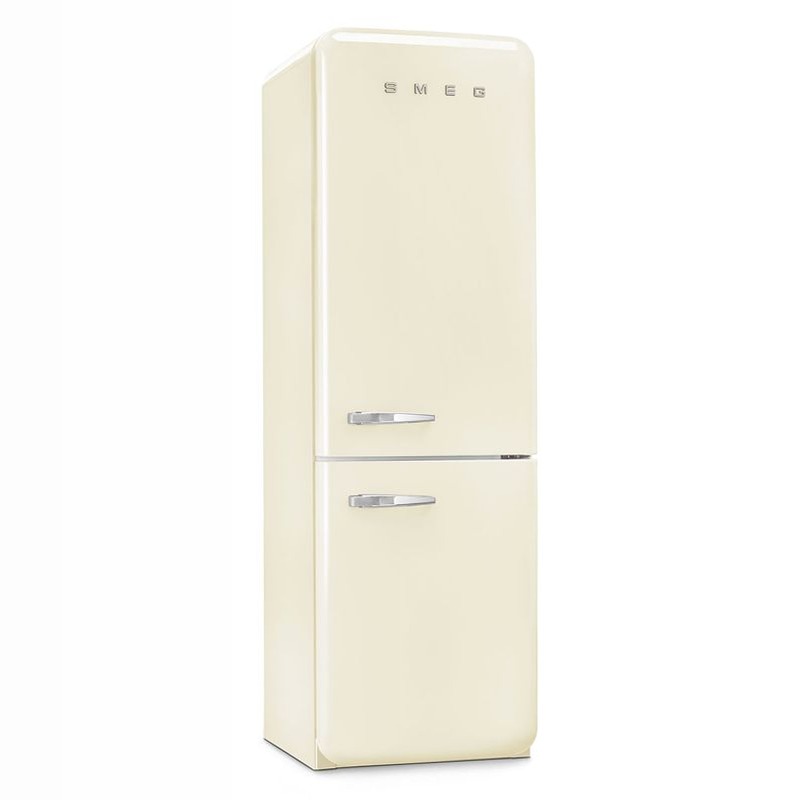 Frigorifero Panna Combinato 50's Style Avorio C Libera