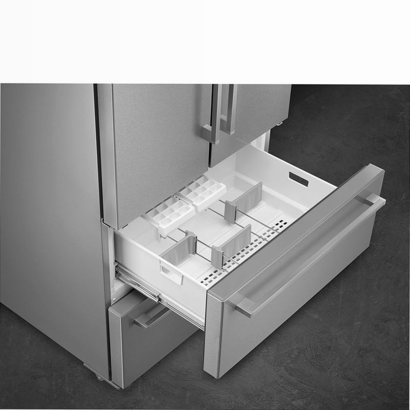 Frigorifero Libera Installazione 2 Porte e 2 Cassetti Acciaio