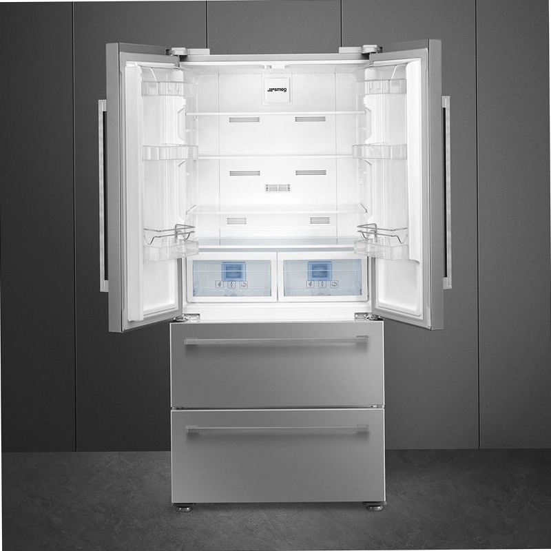 Frigorifero Libera Installazione 2 Porte e 2 Cassetti Acciaio