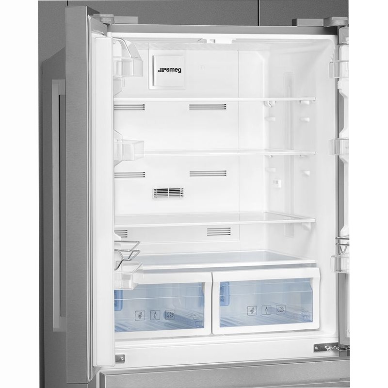 Frigorifero Libera Installazione 2 Porte e 2 Cassetti Acciaio