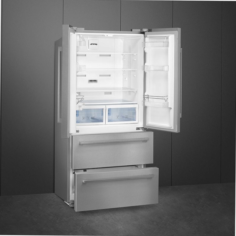 Frigorifero Libera Installazione 2 Porte e 2 Cassetti Acciaio