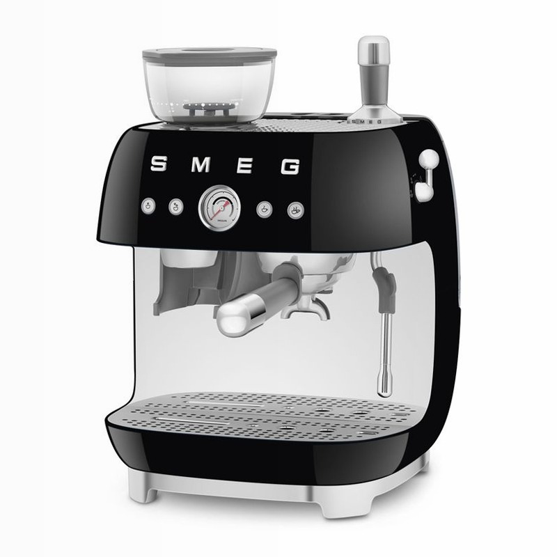 Macchina da Caffè Espresso Manuale Estetica 50's Style Nero 2.4lt 15bar