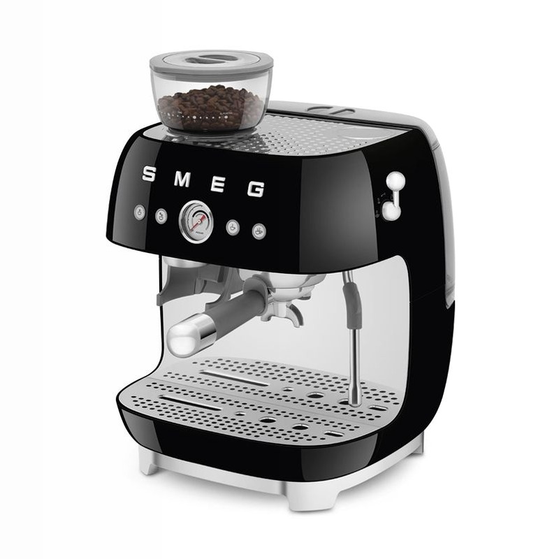 Macchina da Caffè Espresso Manuale Estetica 50's Style Nero 2.4lt 15bar