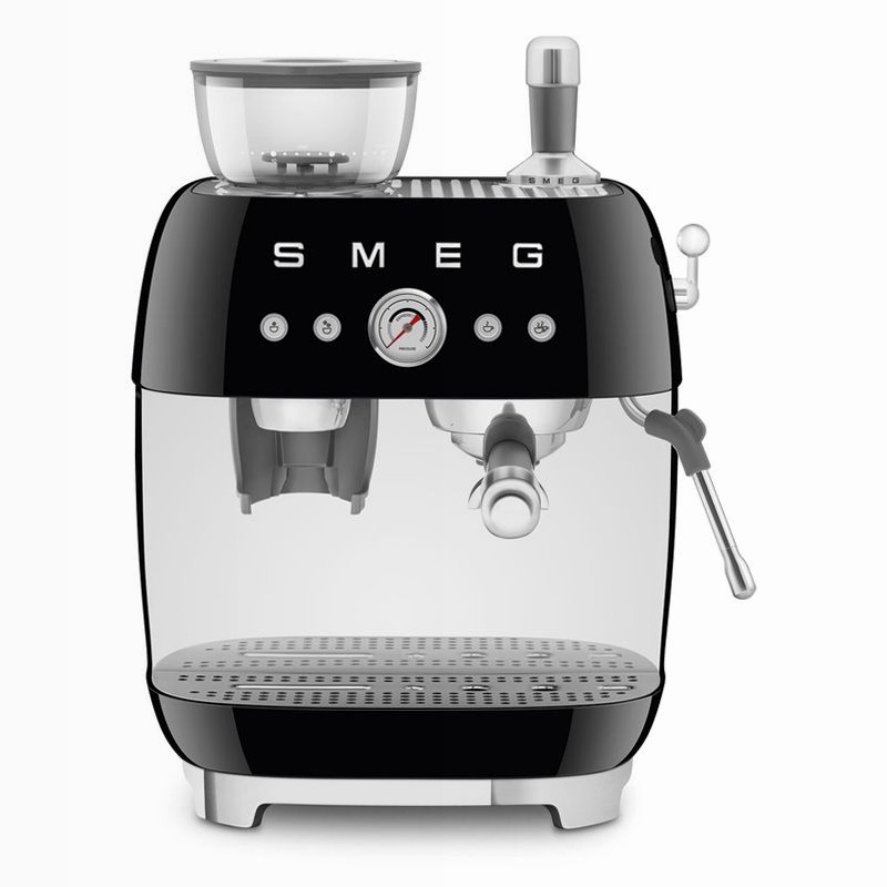 Macchina da Caffè Espresso Manuale Estetica 50's Style Nero 2.4lt 15bar