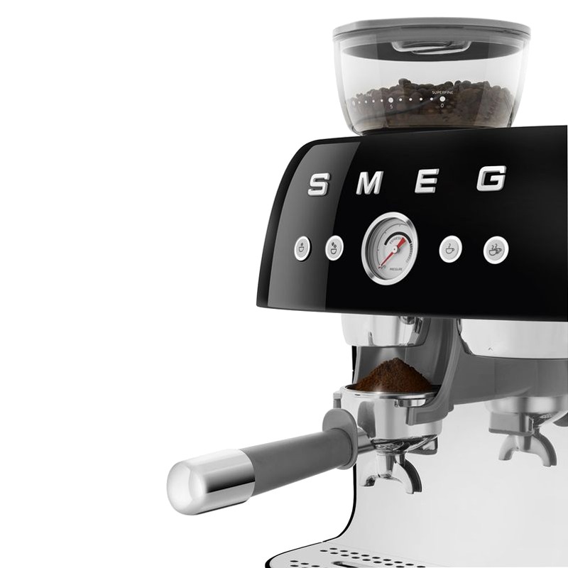 Macchina da Caffè Espresso Manuale Estetica 50's Style Nero 2.4lt 15bar