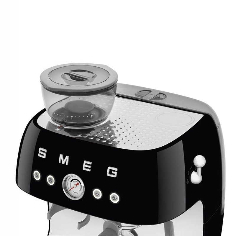 Macchina da Caffè Espresso Manuale Estetica 50's Style Nero 2.4lt 15bar
