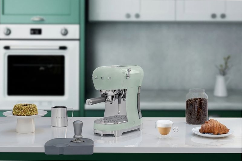 Macchina da caffè espresso manuale Verde pastello